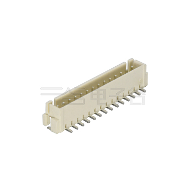 Pitch2.50mm 180°单排立贴 无卤Wafer 14Pin 本色 镀亮锡