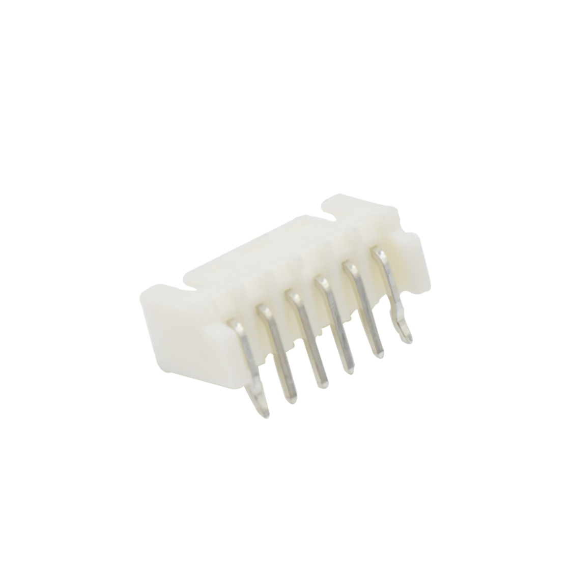 Pitch 2.50mm 90°单排带DIP型带定位 Wafer 7Pin 白色 镀亮锡