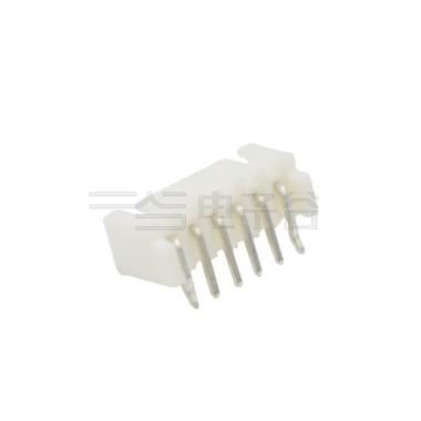 Pitch 2.50mm 90°单排带DIP型带定位 Wafer 7Pin 白色 镀亮锡