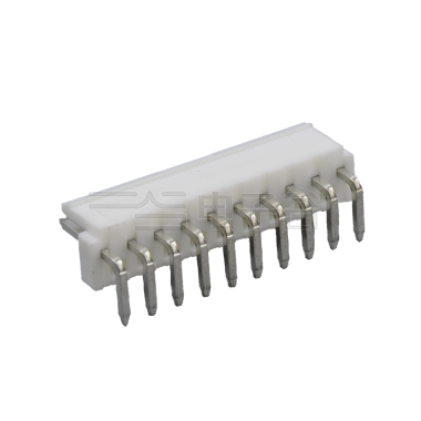 Pitch 3.96mm 90° 高弯 单排卧插 直背 Wafer 10Pin 白色 PA66 UL94V-0