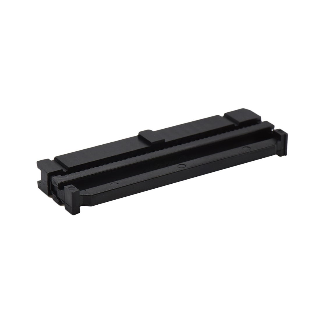 Pitch 2.54mm 180° 双排 DIP IDC 三件套 2X22P 黑色 PBT，94V-0  镀半金G/F