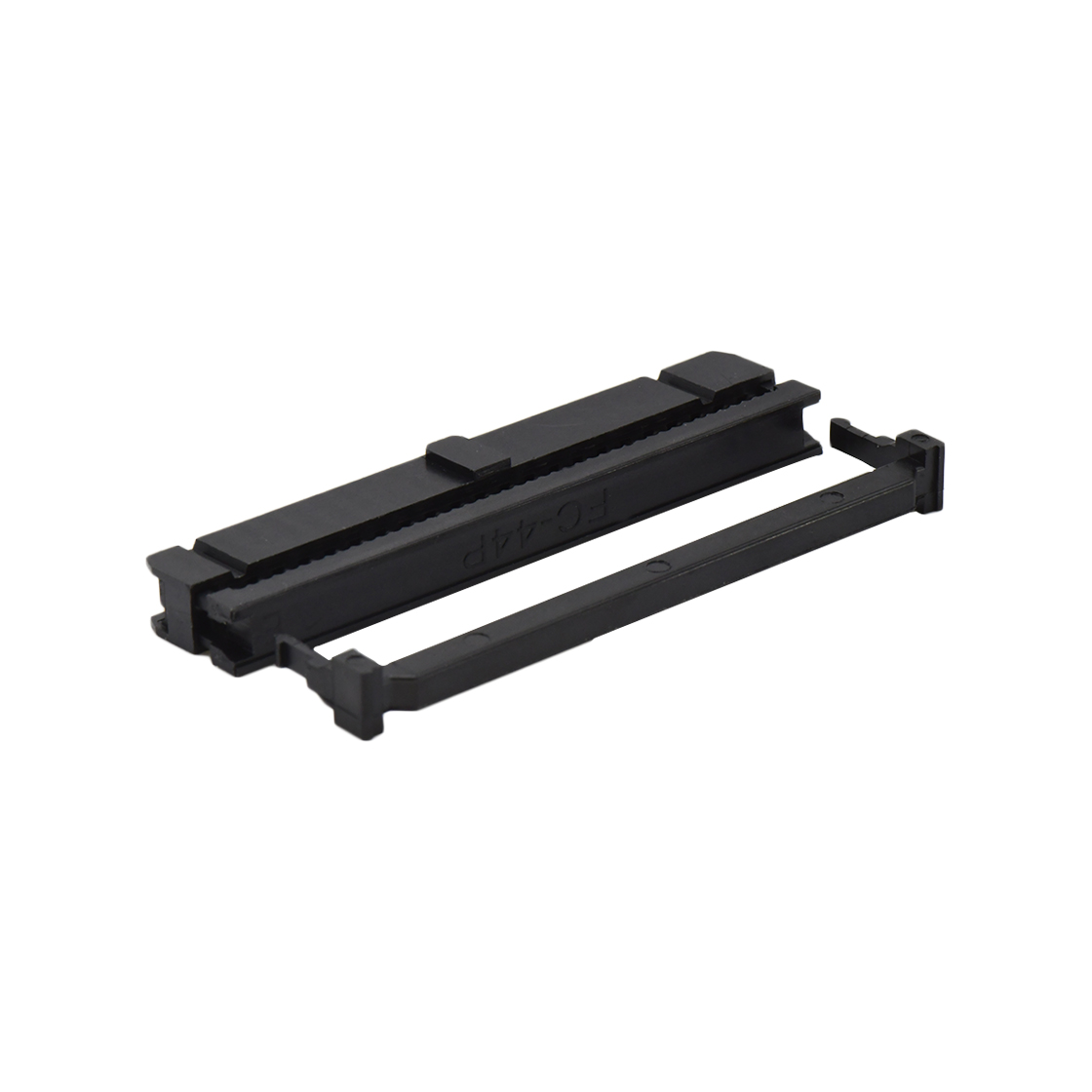 Pitch 2.54mm 180° 双排 DIP IDC 三件套 2X22P 黑色 PBT，94V-0  镀半金G/F