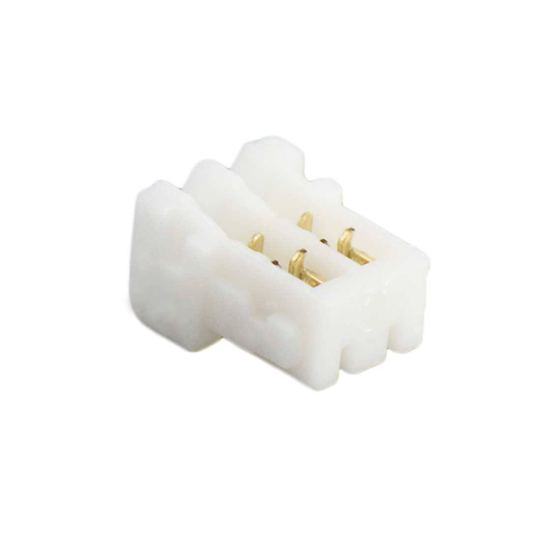 Pitch 0.8mm 刺破式无耳IDC Housing AWG #32-#34 2Pin 本色 镀全金G/F