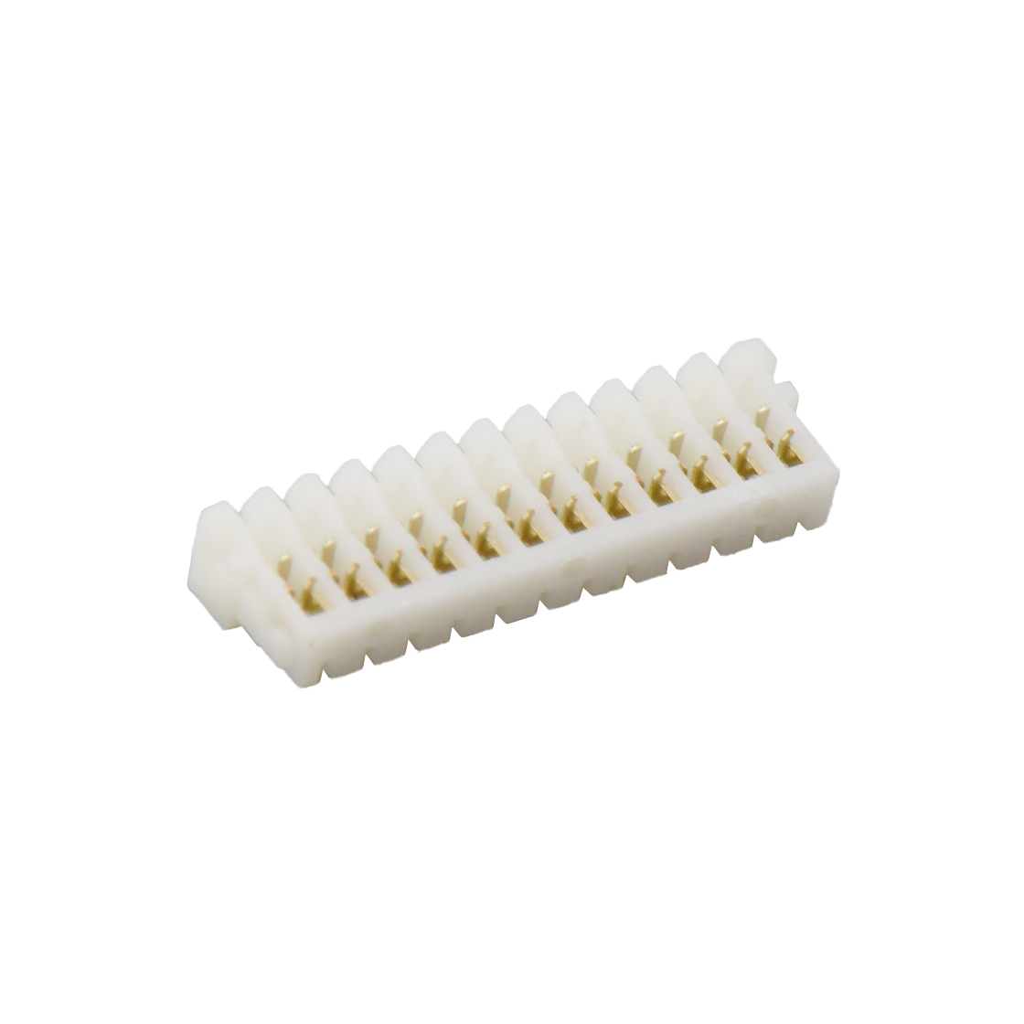 Pitch0.8mm 刺破式无耳IDC Housing AWG #32 12Pin 本色 All Au G/F