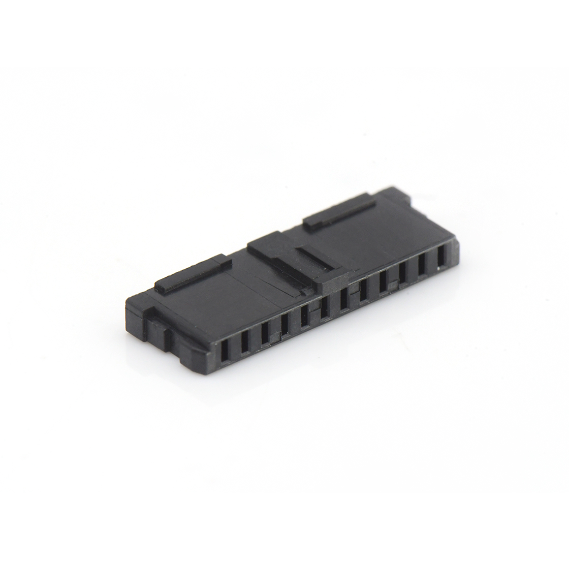 Pitch 1.25mm 单排带扣加厚Housing 12Pin 黑色