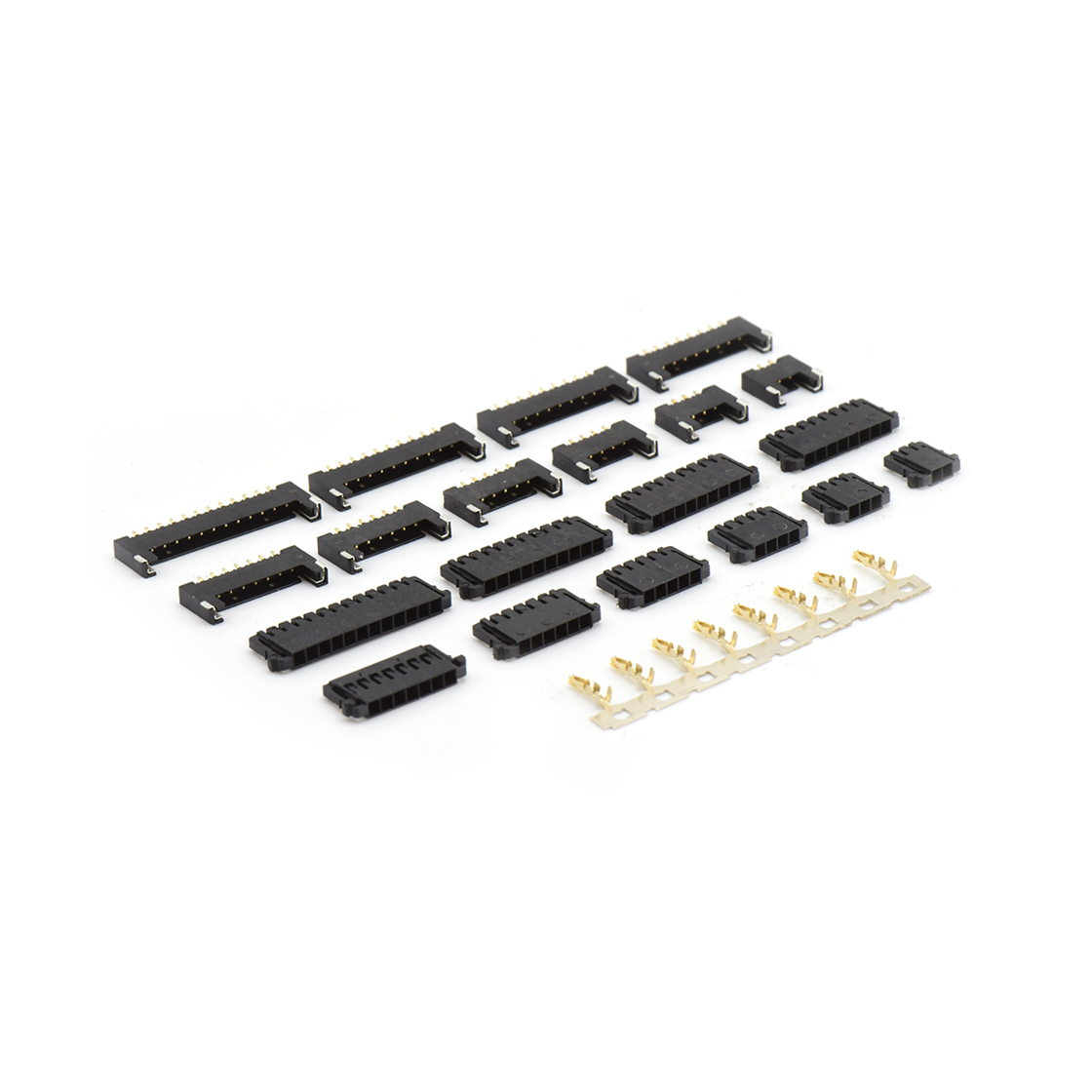 Pitch 1.5mm 单排带凸Housing无卤 02Pin 黑色