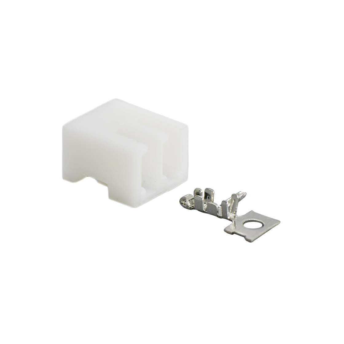 Pitch1.5mm 立插式Housing 2Pin 白色