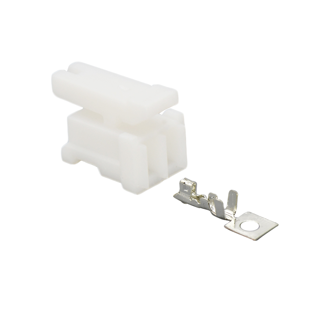 Pitch 1.50mm 180°单排带扣HOUSING 2Pin 本色