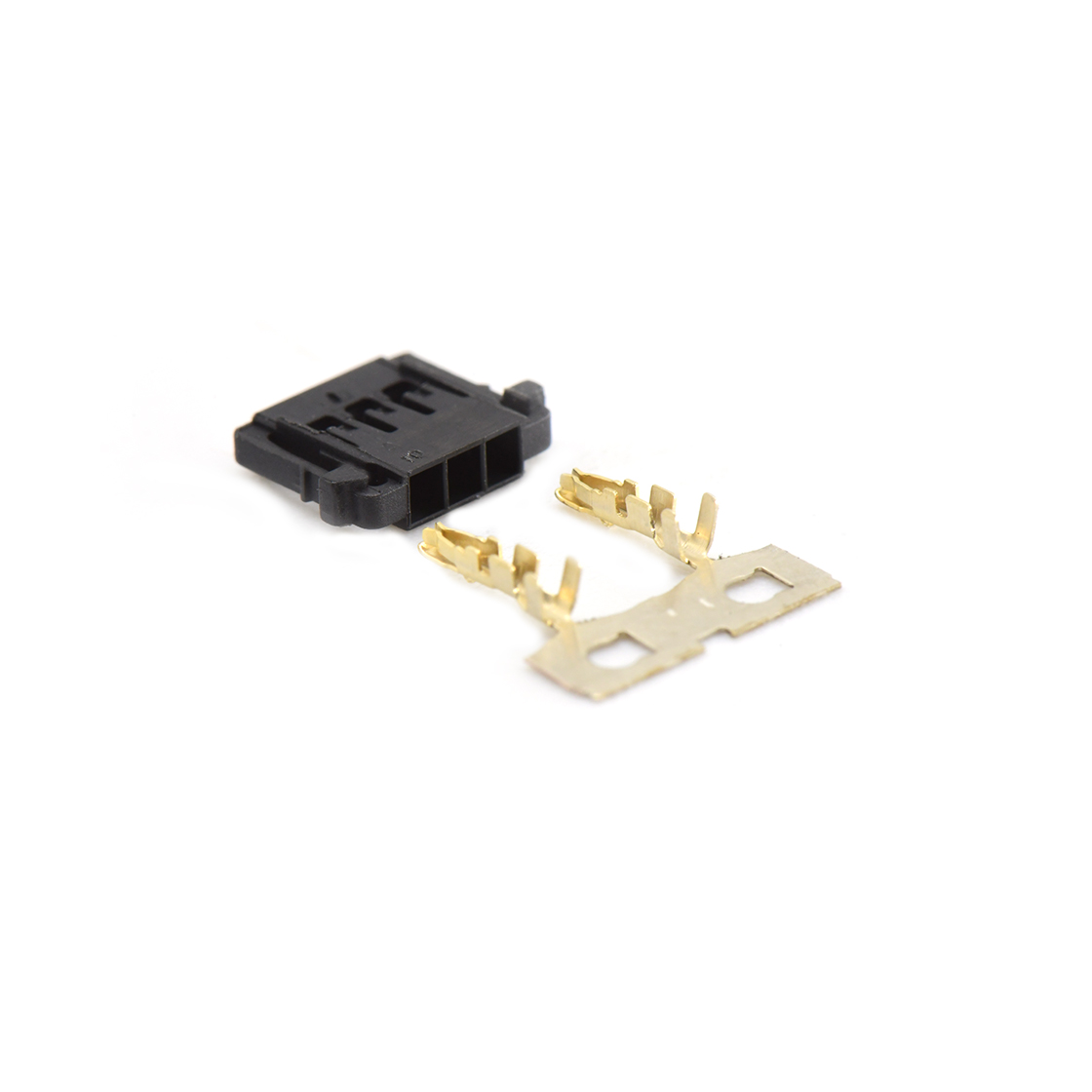 Pitch 1.5mm 单排带凸Housing无卤 03Pin 黑色