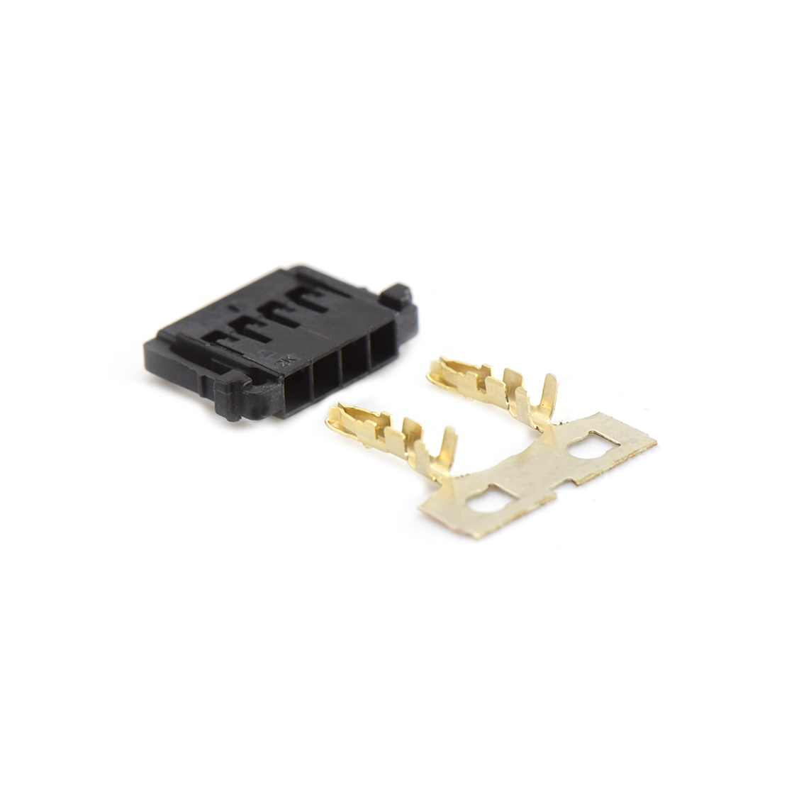 Pitch 1.5mm 单排带凸Housing无卤 04Pin 黑色