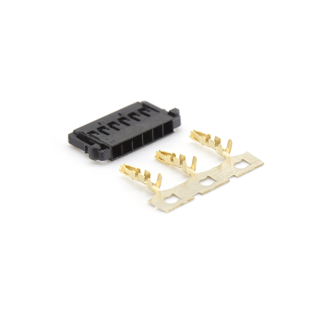 Pitch 1.5mm 单排带凸Housing无卤 06Pin 黑色