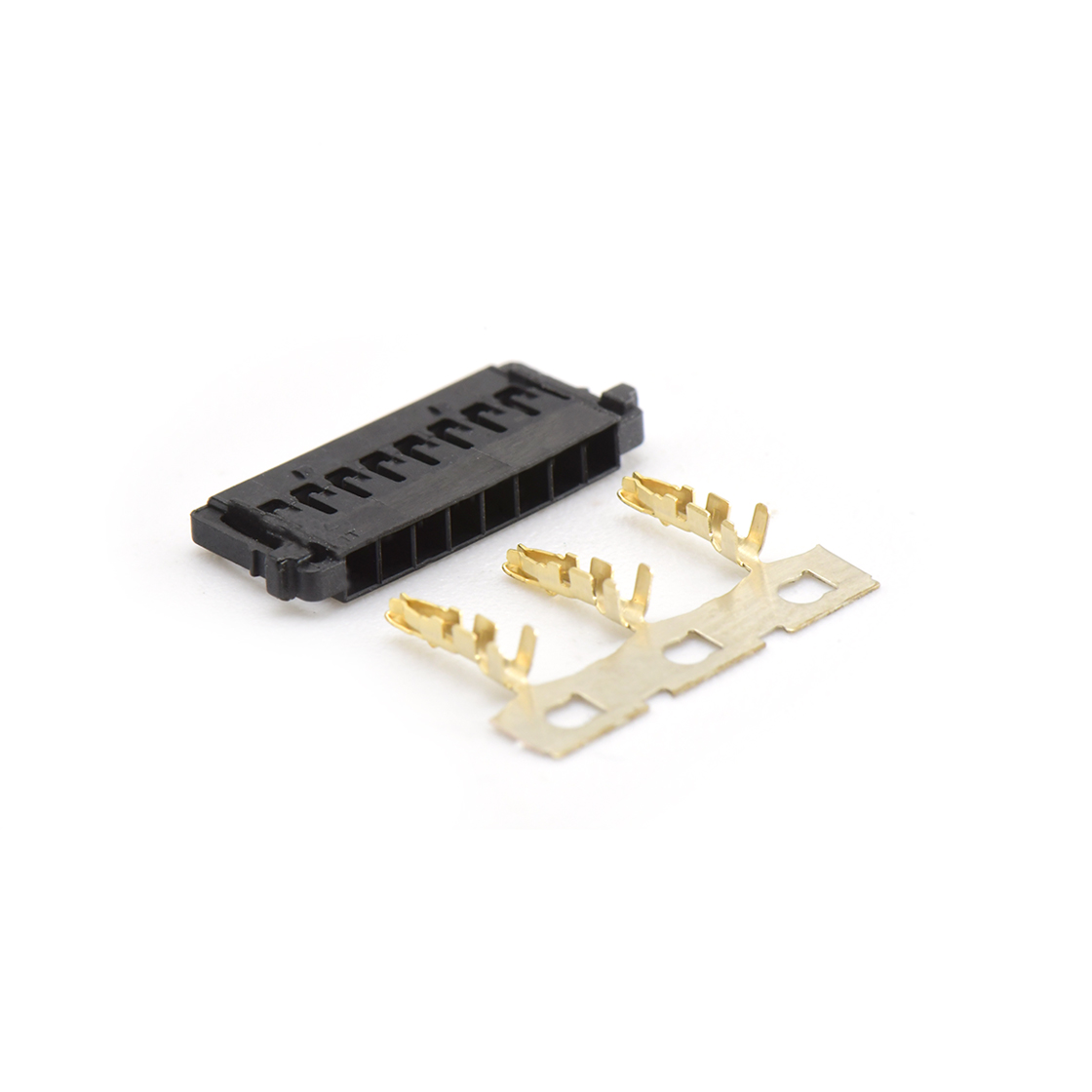 Pitch 1.5mm 单排带凸Housing无卤 08Pin 黑色
