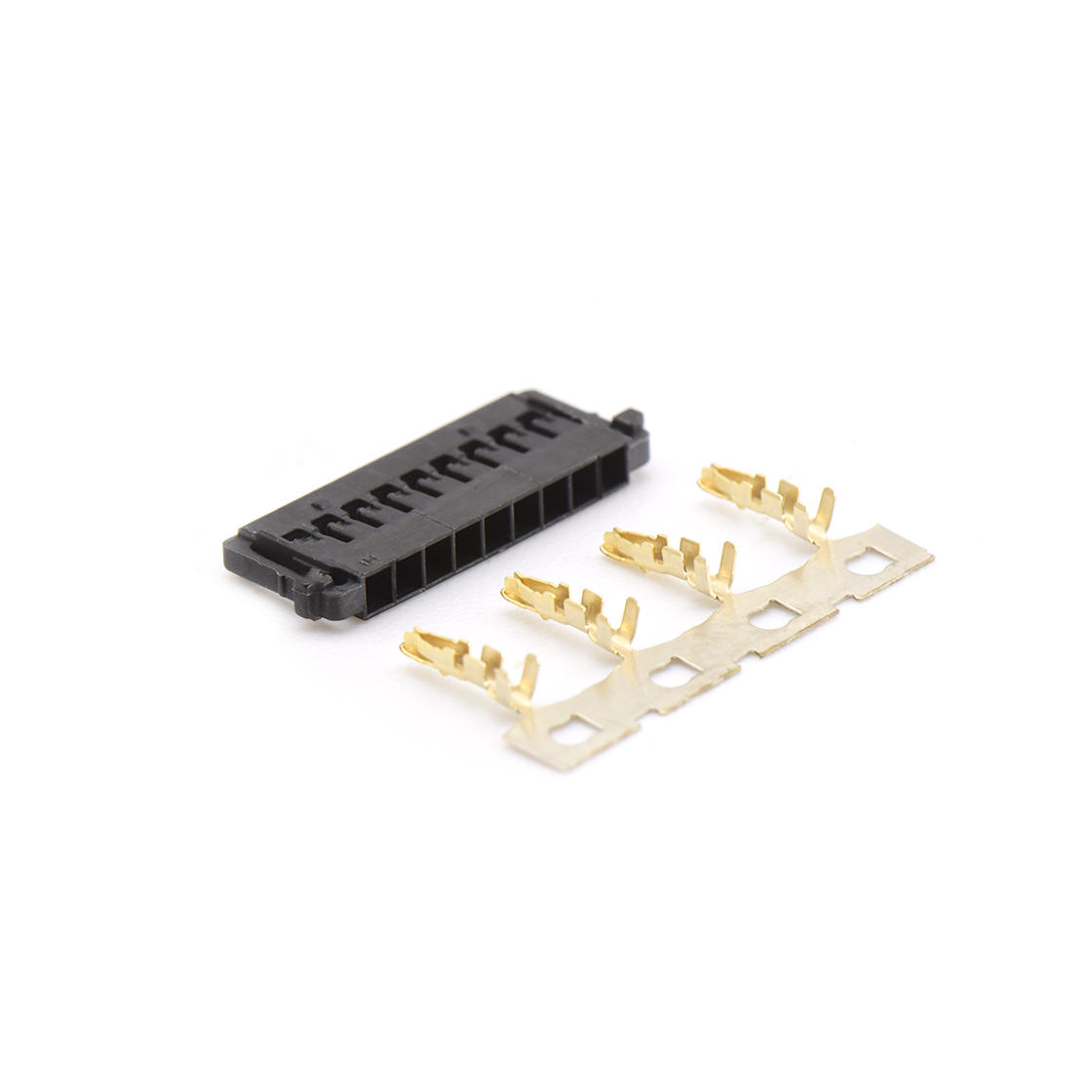 Pitch 1.5mm 单排带凸Housing无卤 09Pin 黑色