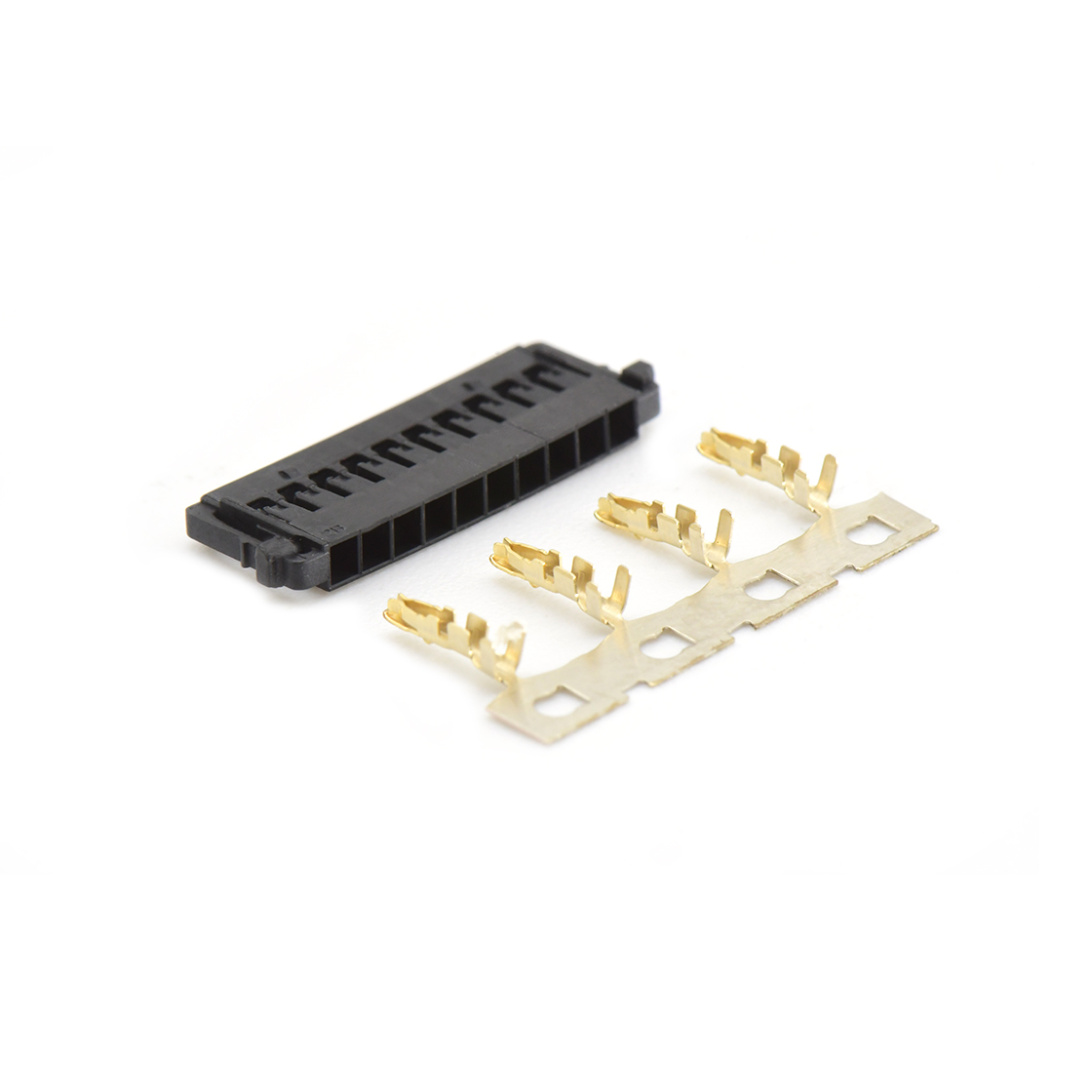 Pitch 1.5mm 单排带凸Housing无卤 10Pin 黑色