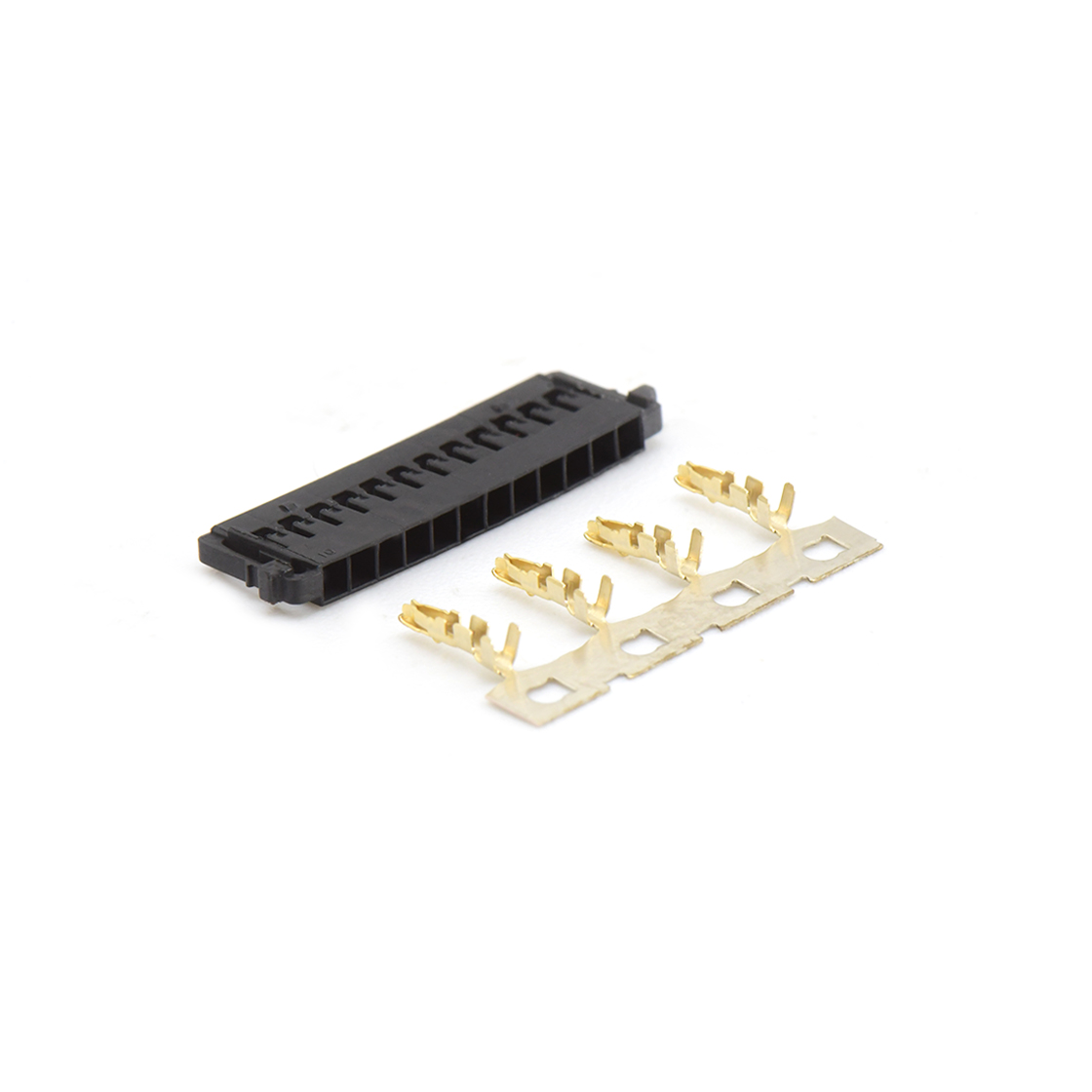 Pitch 1.5mm 单排带凸Housing无卤 12Pin 黑色