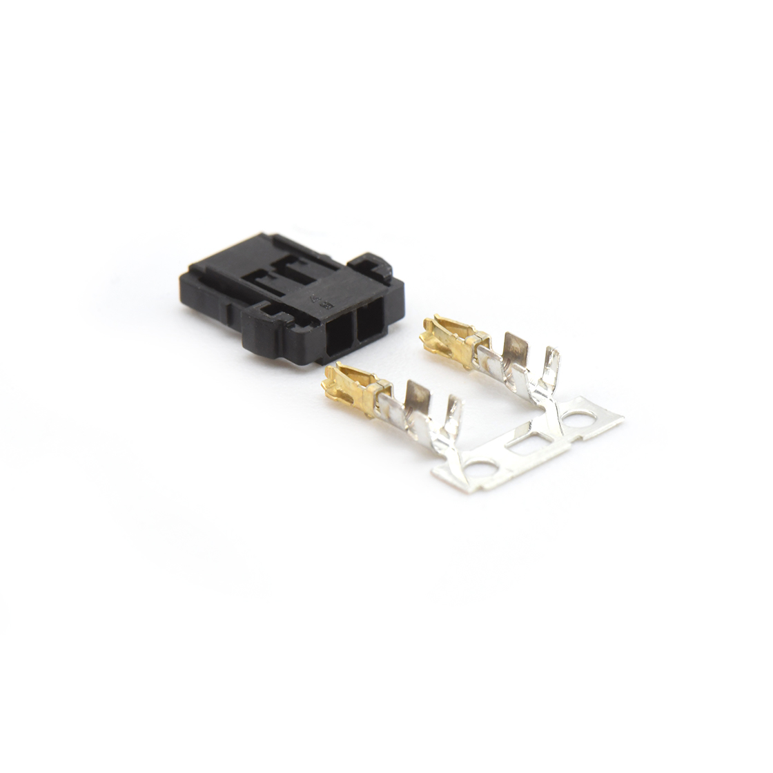 Pitch 2.0mm 单排带凸Housing无卤 02Pin 黑色