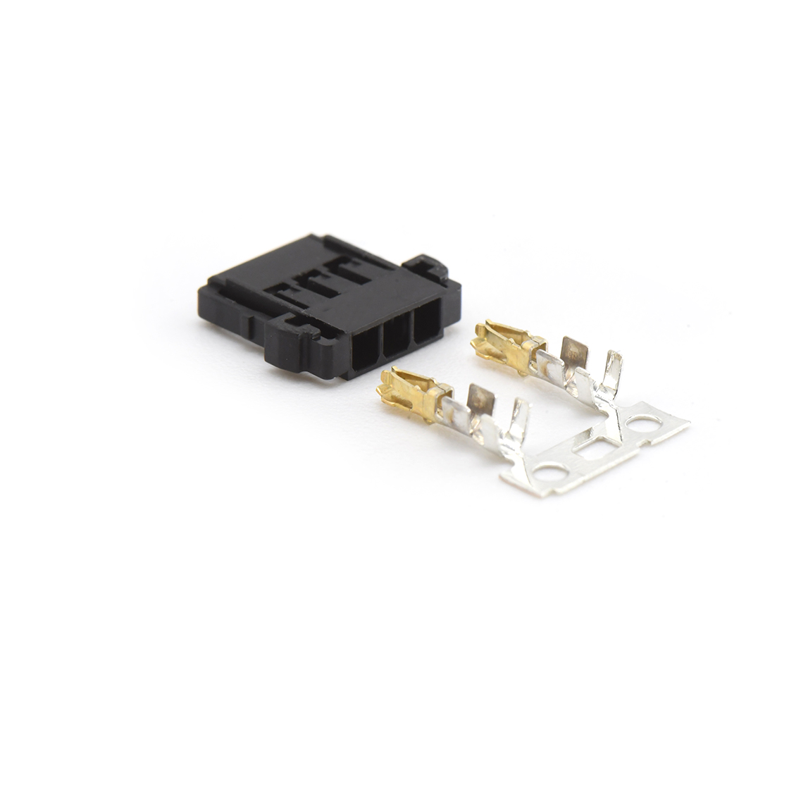 Pitch 2.0mm 单排带凸Housing无卤 03Pin 黑色