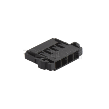 Pitch 2.0mm 单排带凸Housing无卤 04Pin 黑色