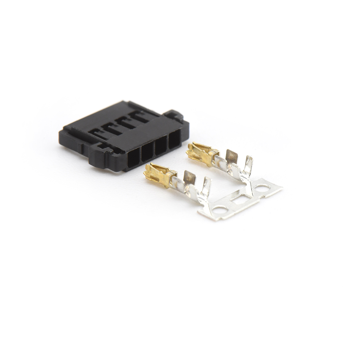 Pitch 2.0mm 单排带凸Housing无卤 04Pin 黑色