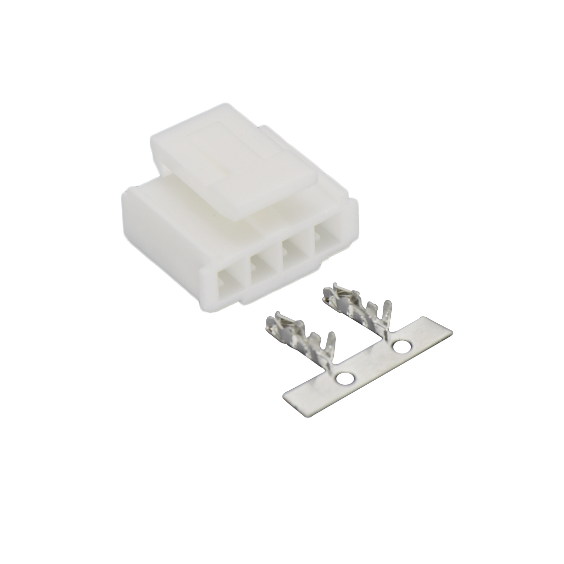Pitch2.00mm 单排带扣 Housing PA66 HF 4pin 本色