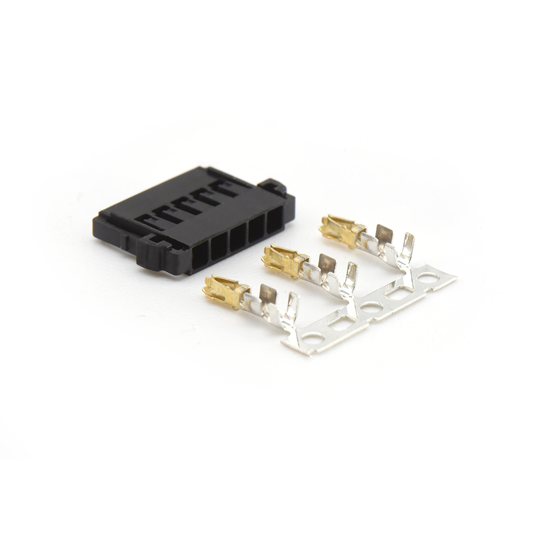 Pitch 2.0mm 单排带凸Housing无卤 05Pin 黑色