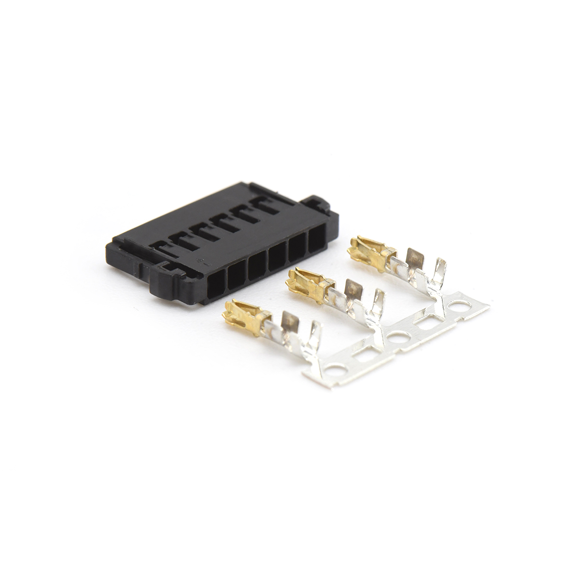 Pitch 2.0mm 单排带凸Housing无卤 06Pin 黑色