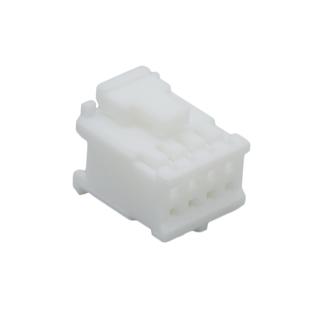 Pitch 2.00mm 双排带扣无LOGO Housing 2X4pin 本色