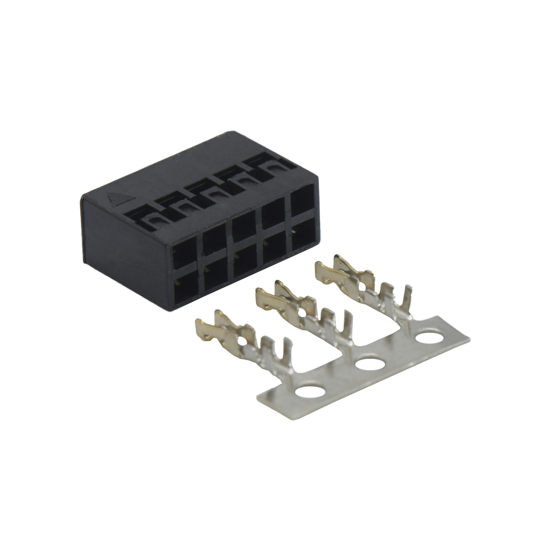 Pitch2.00mm 180º双排 Housing 2X05Pin 黑色