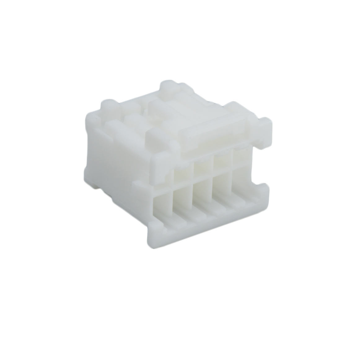 Pitch 2.00mm 双排带扣无LOGO Housing 2X5pin 本色