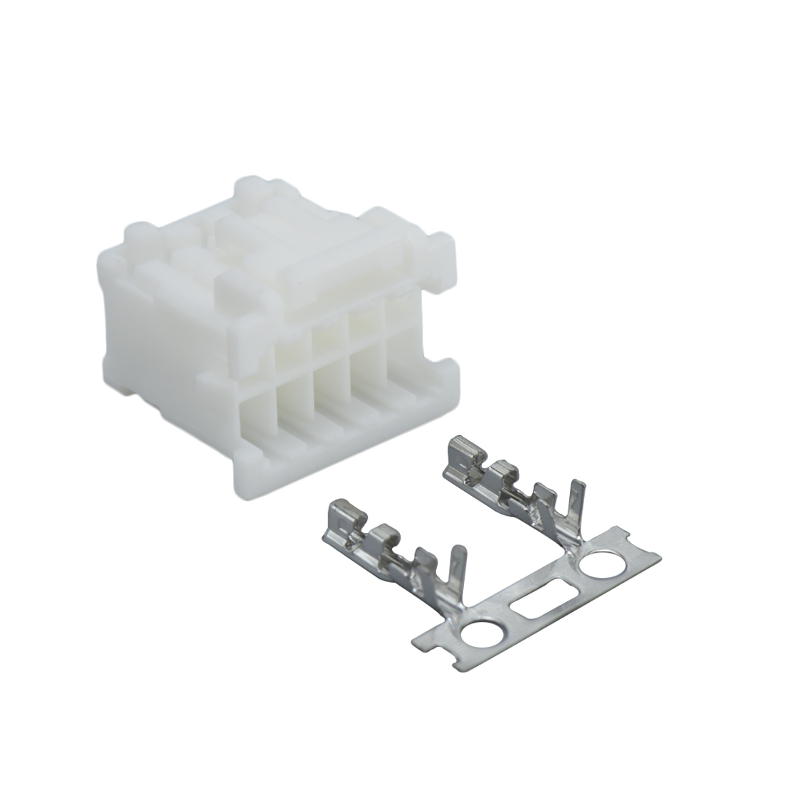 Pitch 2.00mm 双排带扣无LOGO Housing 2X5pin 本色