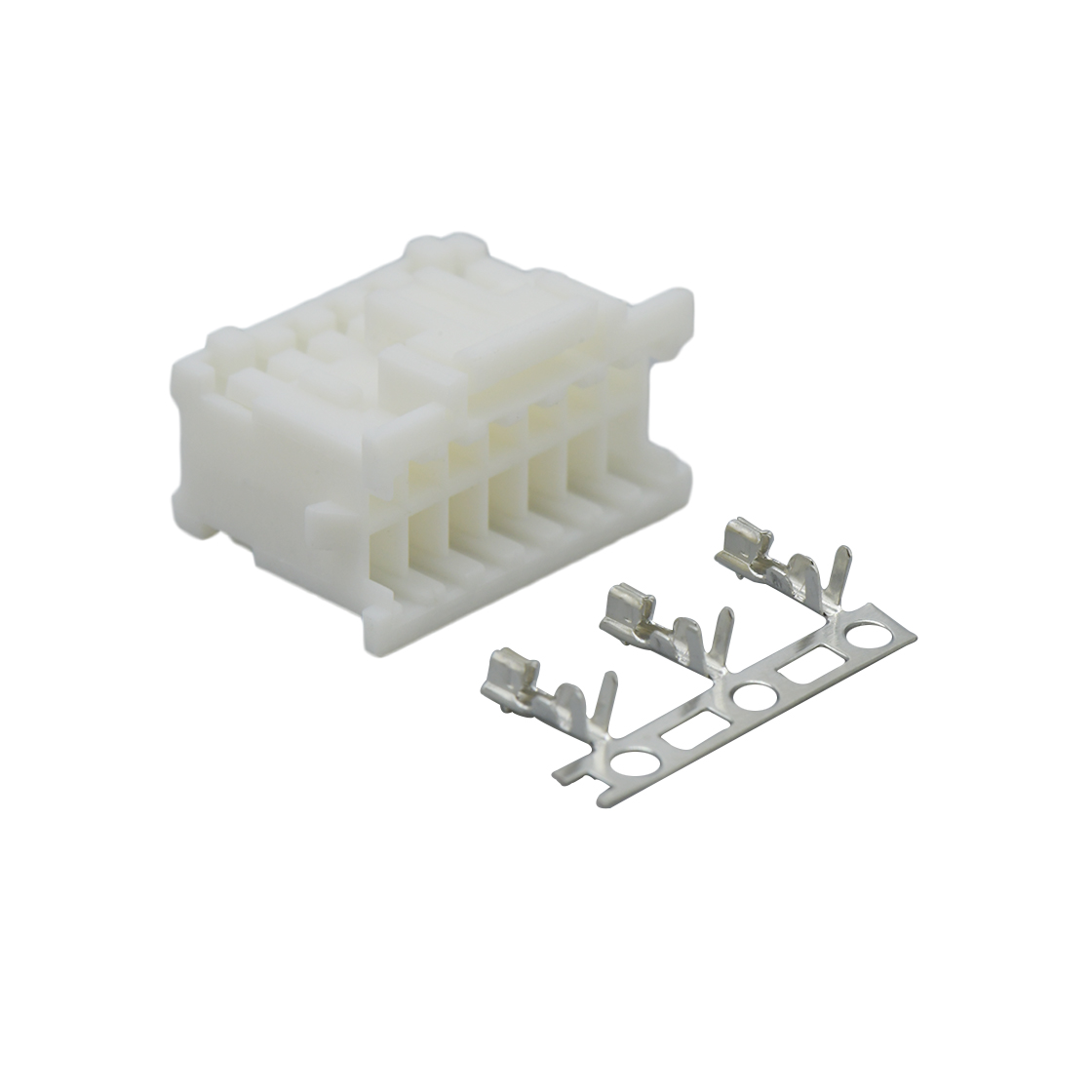 Pitch 2.00mm 双排带扣无LOGO Housing 2X7pin 本色