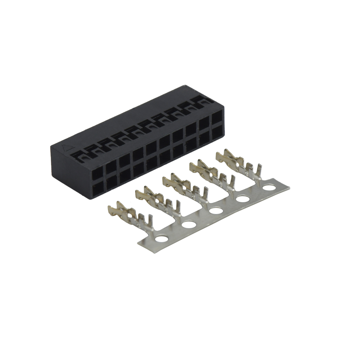 Pitch2.00mm 180º双排 Housing 2X10Pin 黑色