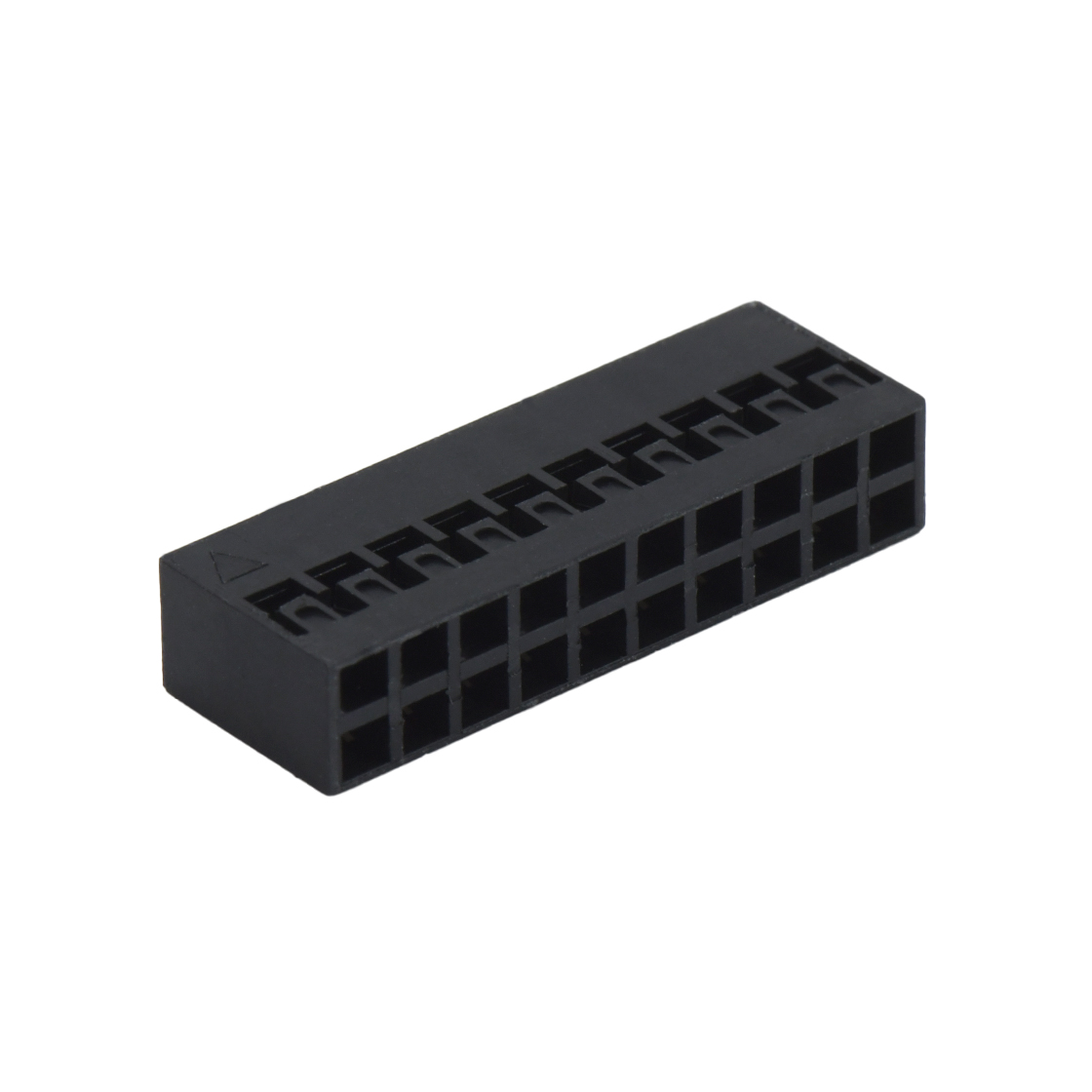 Pitch2.00mm 180º双排 Housing 2X10Pin 黑色