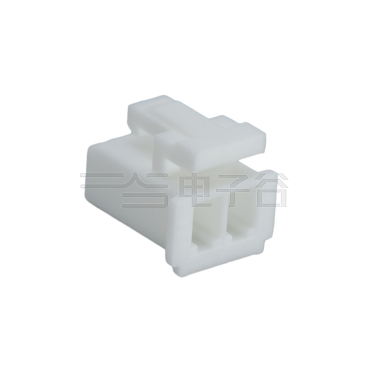 Pitch 2.50mm 单排带扣无卤Housing 2Pin 本色