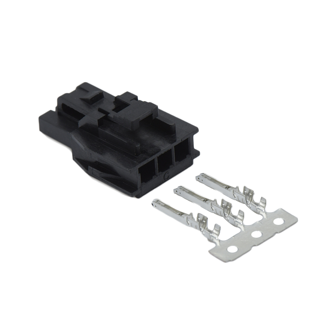 Pitch 2.50mm 单排 MALE HOUSING 03Pin 黑色