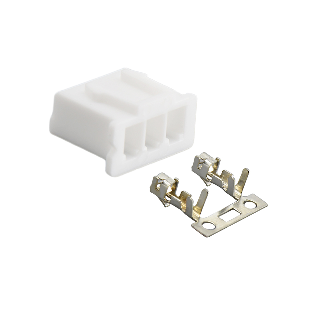 Pitch 2.50mm 180°MALE HOUSING 3Pin 本色 PA66, UL94V-0