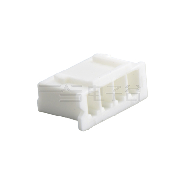Pitch 2.50mm 180°HOUSING 4Pin 本色 PA66, UL94V-0