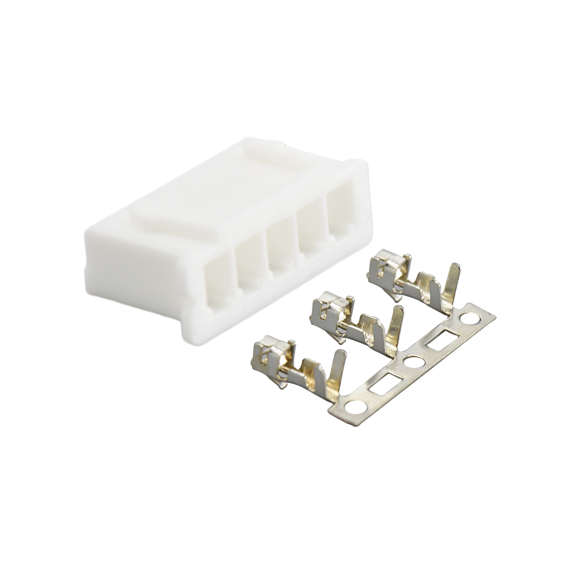 Pitch 2.50mm 180°MALE HOUSING 5Pin 本色 PA66, UL94V-0