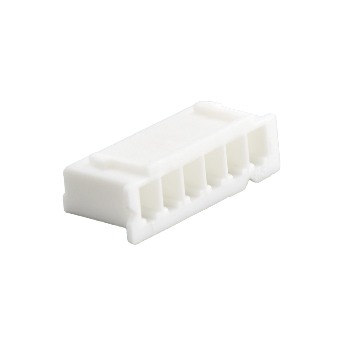 Pitch 2.50mm 180°HOUSING 6Pin 本色 PA66, UL94V-0