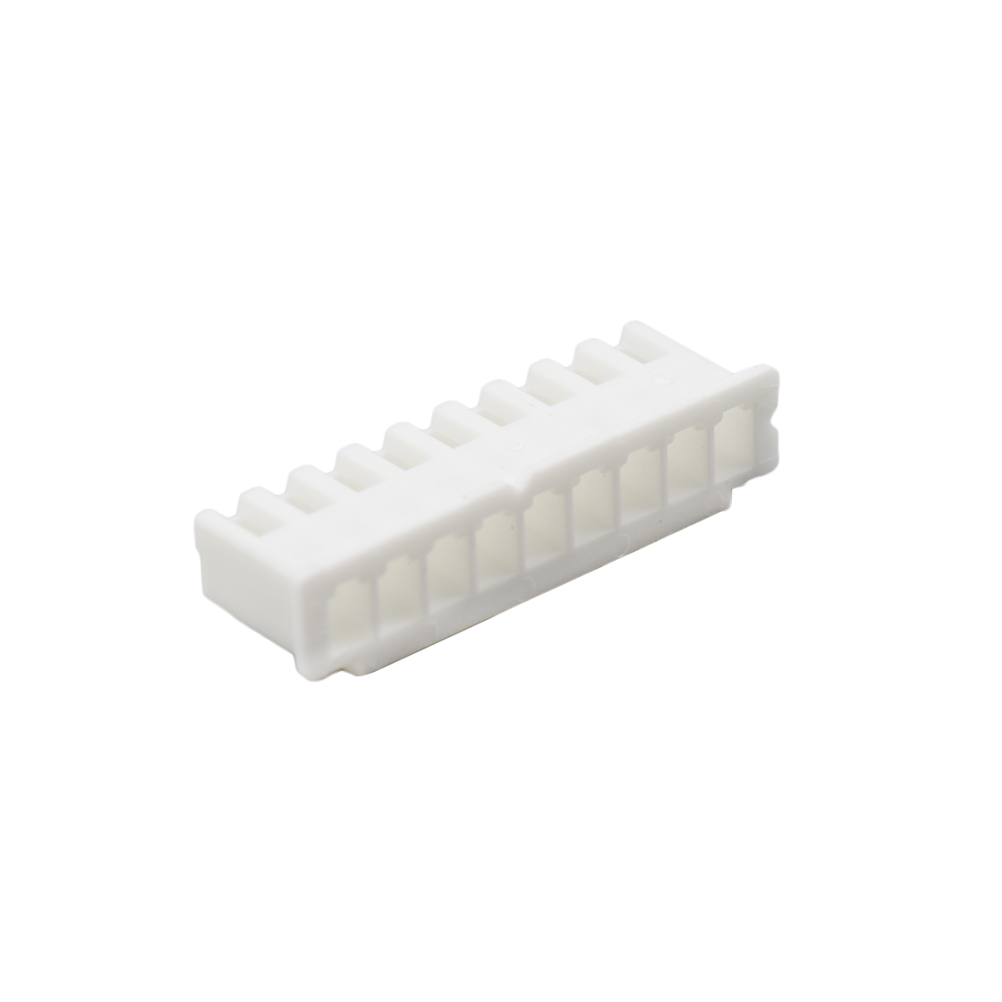Pitch 2.50mm 180°MALE HOUSING 9Pin 本色 PA66, UL94V-0