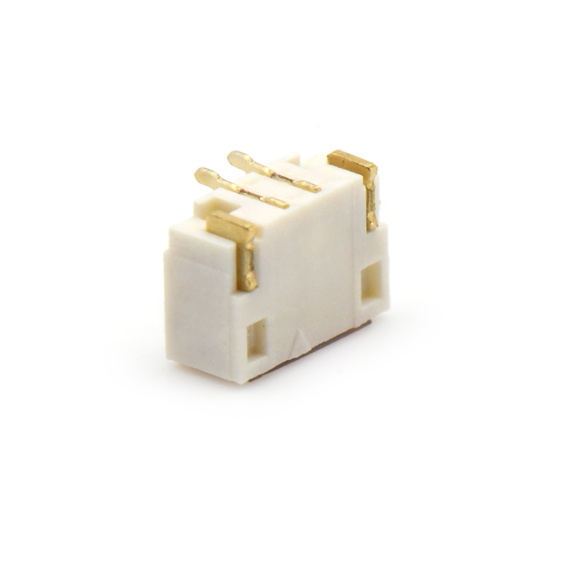 Pitch 0.80mm 单排180°立贴 Wafer 2Pin 本色 镀全金G/F