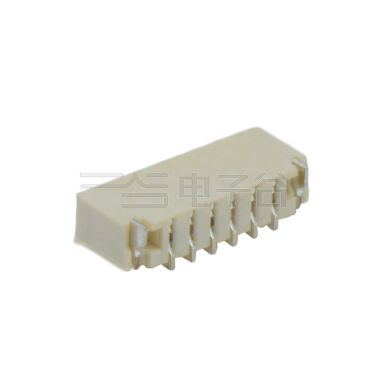 Pitch 0.80mm 单排90°卧式 SMT型 Wafer 6Pin 米黄色