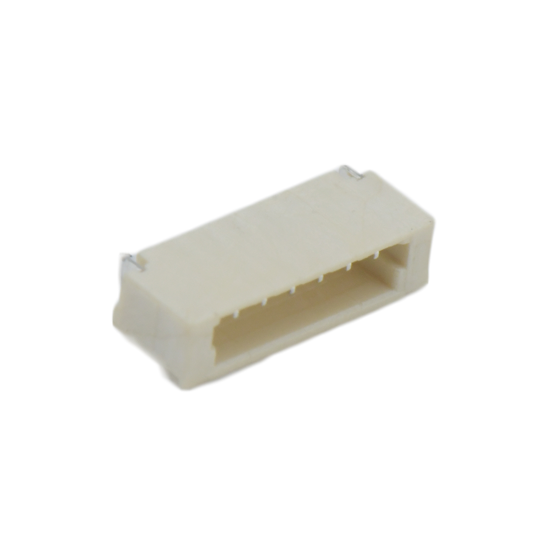 Pitch 0.80mm 单排90°卧式 SMT型 Wafer 6Pin 米黄色