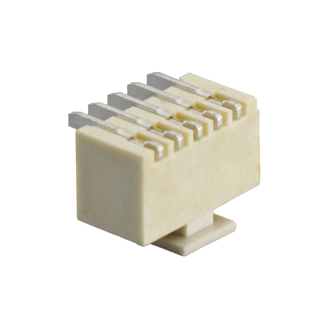 Pitch 1.50mm 180º单排立式SMT型 Wafer 5Pin 本色 镀雾锡