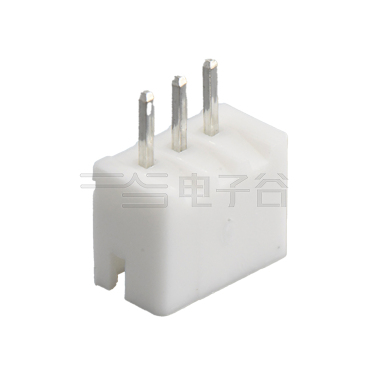 Pitch 2.00mm 180°单排立插 Wafer 3pin 白色 镀亮锡