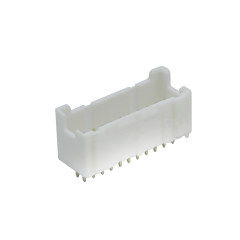 Pitch 2.0mm 180°双排立插带柱 无LOGO Wafer
