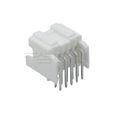 Pitch 2.0mm 90°双排卧插带柱无LOGO Wafer 2X5pin 本色 镀亮锡