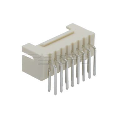 Pitch 2.0mm 90° 双排不带定位弯针 Wafer 2X8Pin 本色 镀亮锡