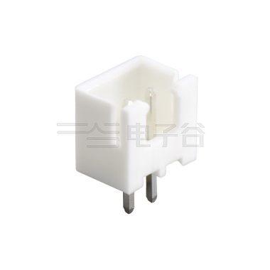 Pitch 2.50mm 180°WAFER 打K 2Pin 白色 PA66, UL94V-0 亮锡