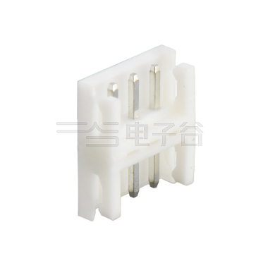 Pitch 2.50mm 180° 双层单排DIP型 Wafer 3Pin 白色 镀亮锡
